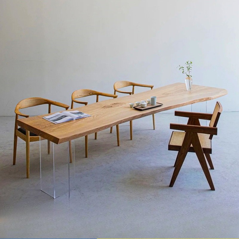 Nordic Solid Wood Acrylic Floa - Office Furniture 评论和价格