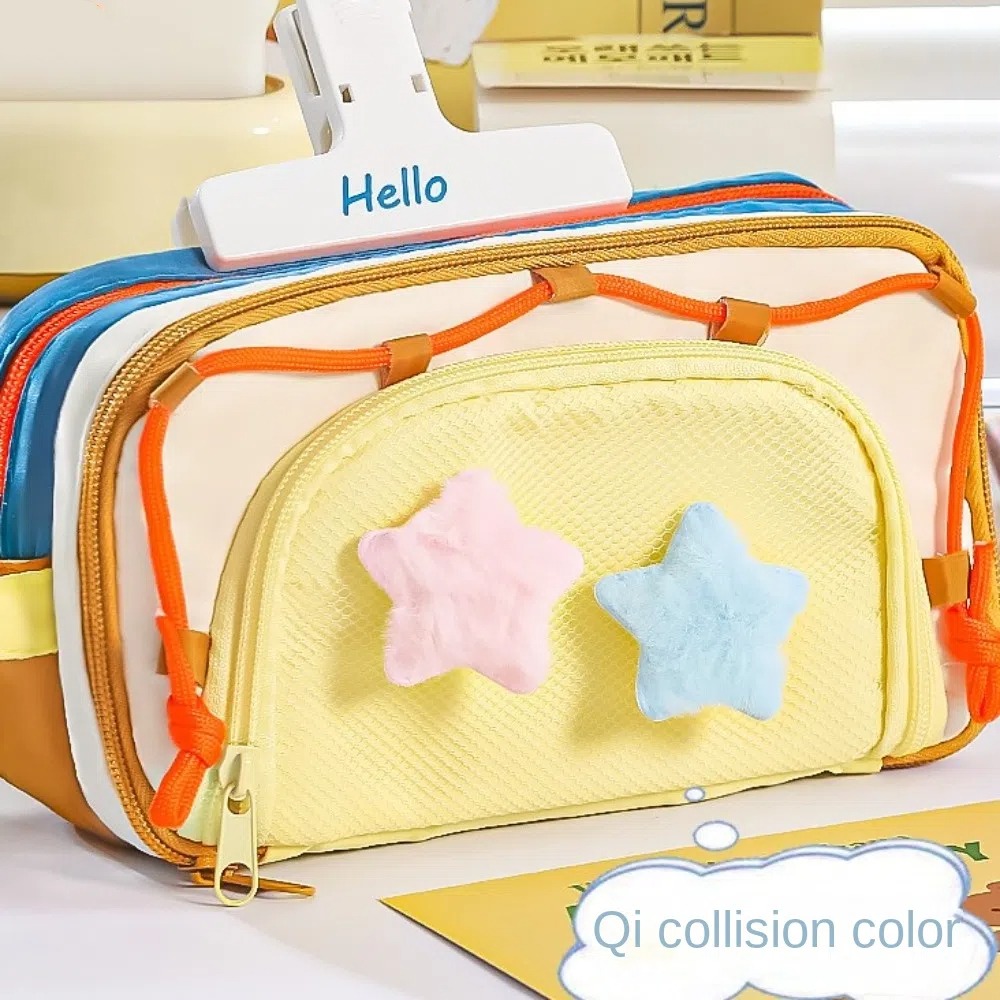 7 Multilayer Y2K Star Statione - Aesthetic Large Pencil Case Pouch 评论和价格