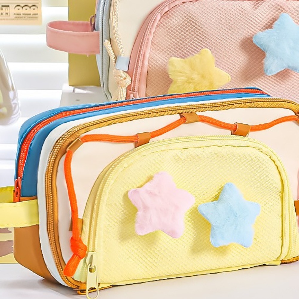 7 Multilayer Y2K Star Statione - Aesthetic Large Pencil Case Pouch 评论和价格