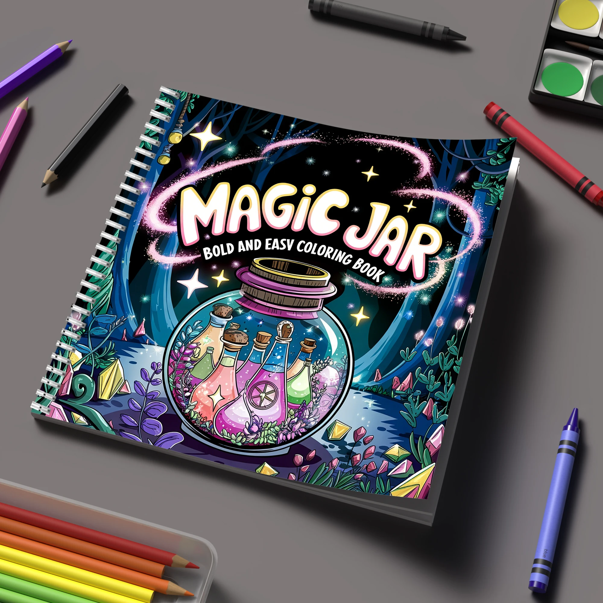 Coloring Book Magic Jar for Ad - School Supplies 评论和价格