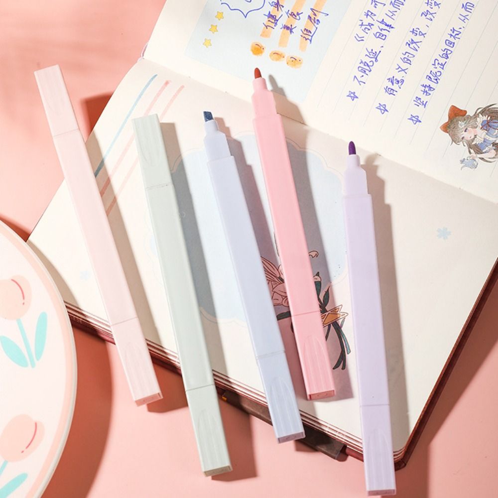 Double Headed Highlighter Pens - Pastel Highlighter Set Double Ended 评论和价格